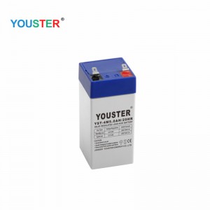 Youster có thể sạc lạinhỏ pin axit chìniêm phong 4V 5Ah 20hr cho hệ thống báo thức khẩn cấp/